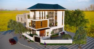 biệt thự 3 tầng 5 phòng ngủ