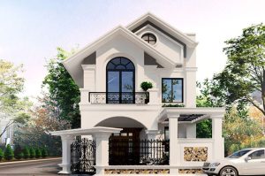 thiết kế biệt thự 2 tầng