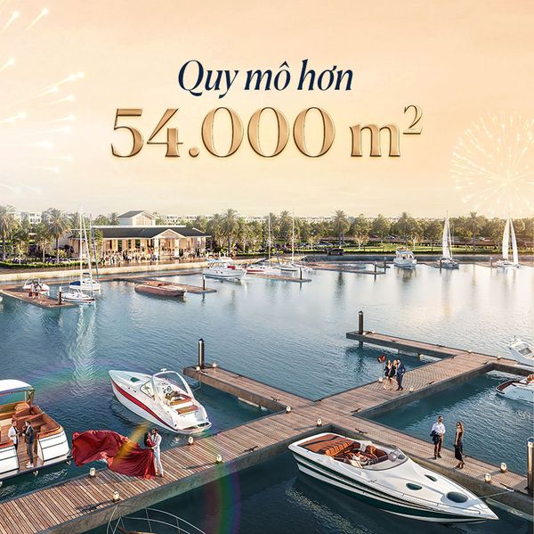 Bến du thuyền có quy mô đến 54000 m2