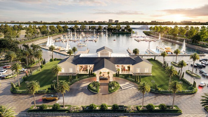 Bến du thuyền - Tiện ích khu dinh thự tại Vinhomes Royal Island