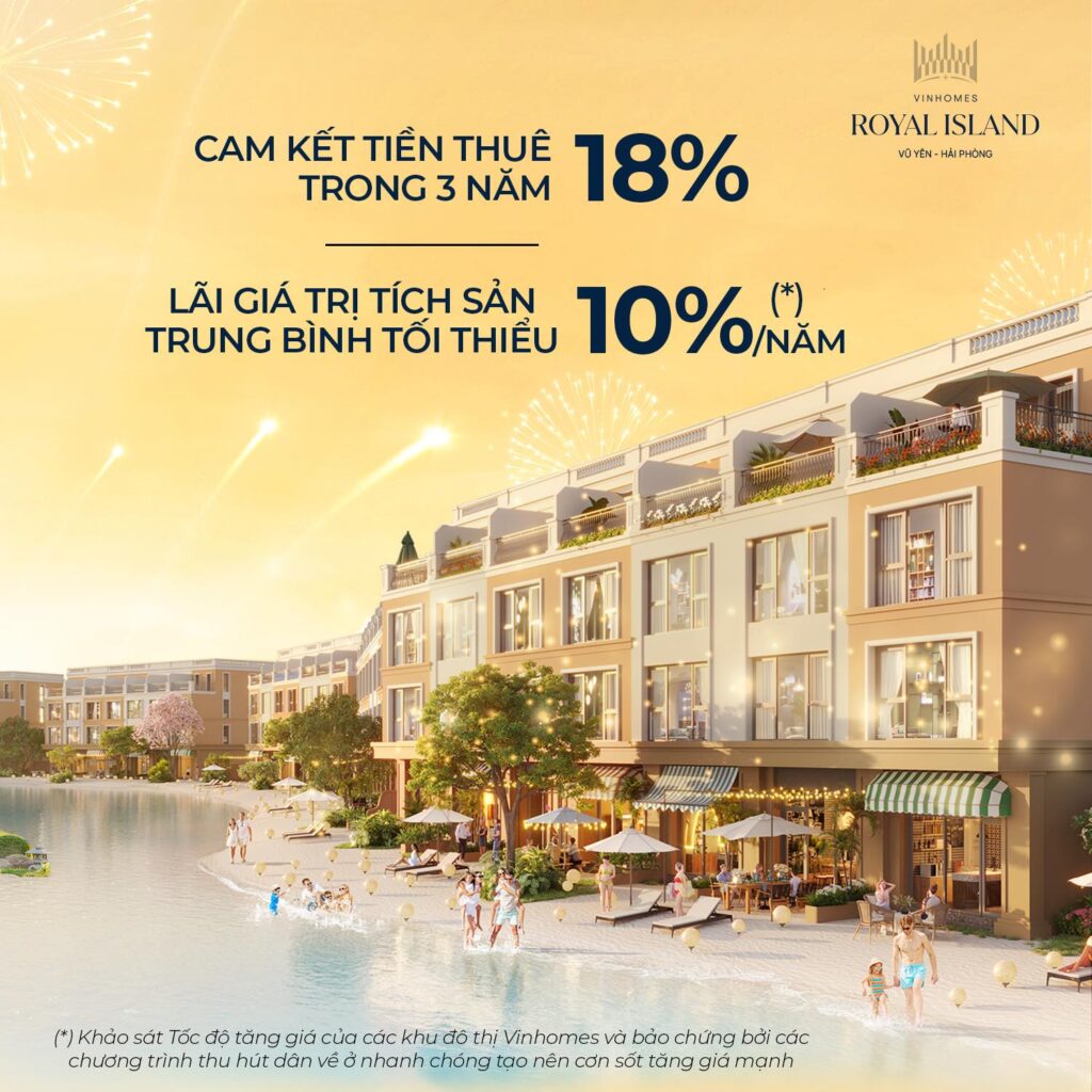 Chính sách ưu đãi về tiền thuê cho chủ đầu tư tại vinhomes royal island