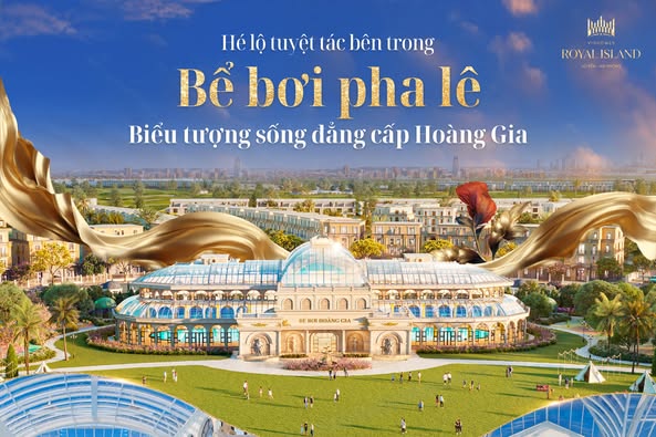 Nội thất xa hoa của bể bơi bốn mùa Vinhomes Royal Island Nội thất xa hoa của bể bơi bốn mùa Vinhomes Royal Island