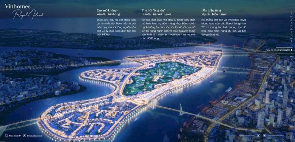 Thời gian hoàn thiện hệ thống tiện ích tại Vinhomes Royal Island
