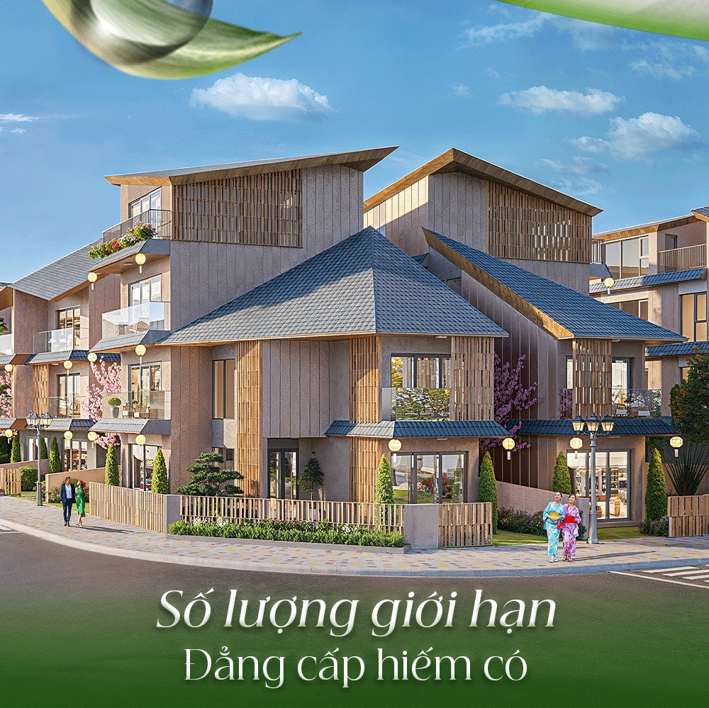 Số lượng biệt thự đơn lập tại The Komorebi giới hạn hiếm có