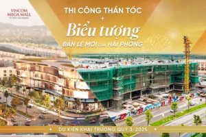 Tiến độ xây dựng tại Vincom Mega Mall Vũ Yên: Cập nhật mới nhất T4/2025