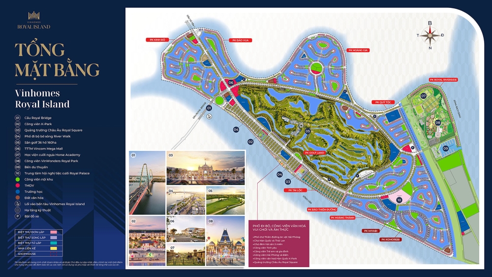 Tổng mặt bằng dự án Vinhomes Royal Island