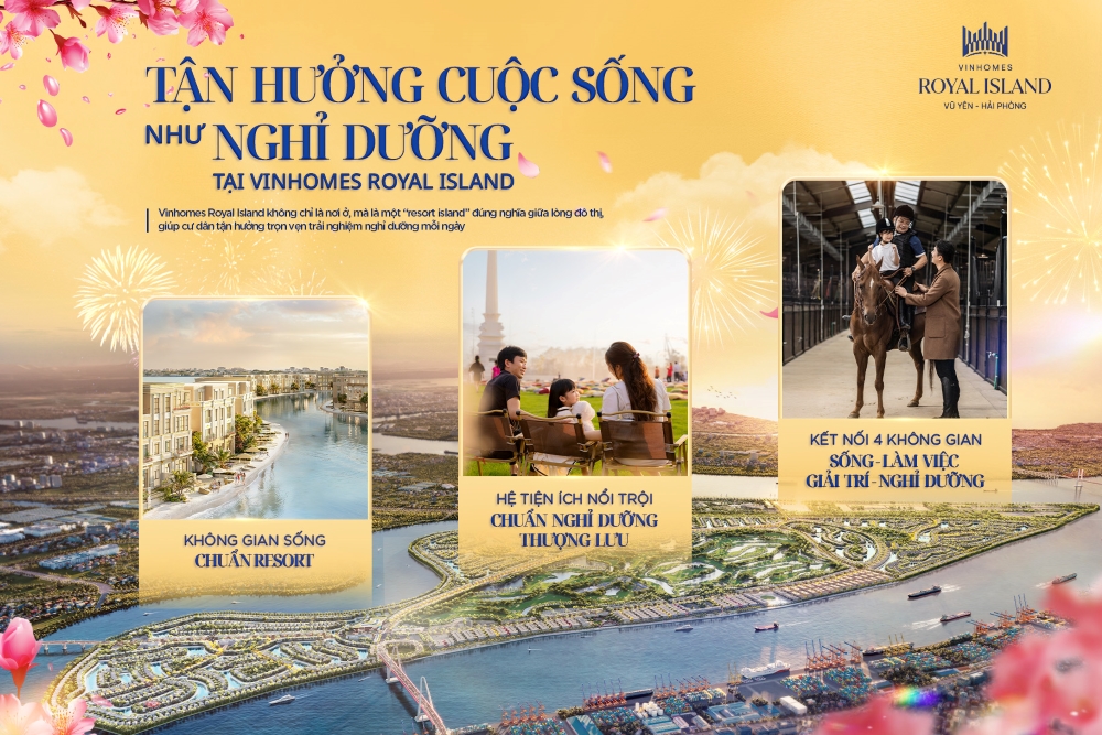 Không gian sống tại Vinhomes Royal Island – Chuẩn “resort island” 365 ngày giữa lòng phố Cảng Không gian sống tại Vinhomes Royal Island – Chuẩn “resort island” 365 ngày giữa lòng phố Cảng